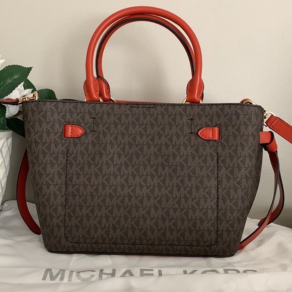 Michael Michael Kors Hamilton Legacy Small Logo Belted Satchel - Picture 10 of 16